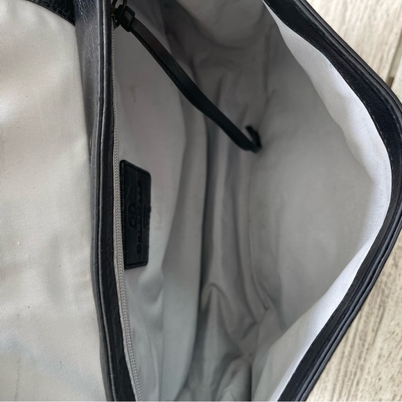 Cole Haan Black Leather Saddle Bag - Picture 5 of 11